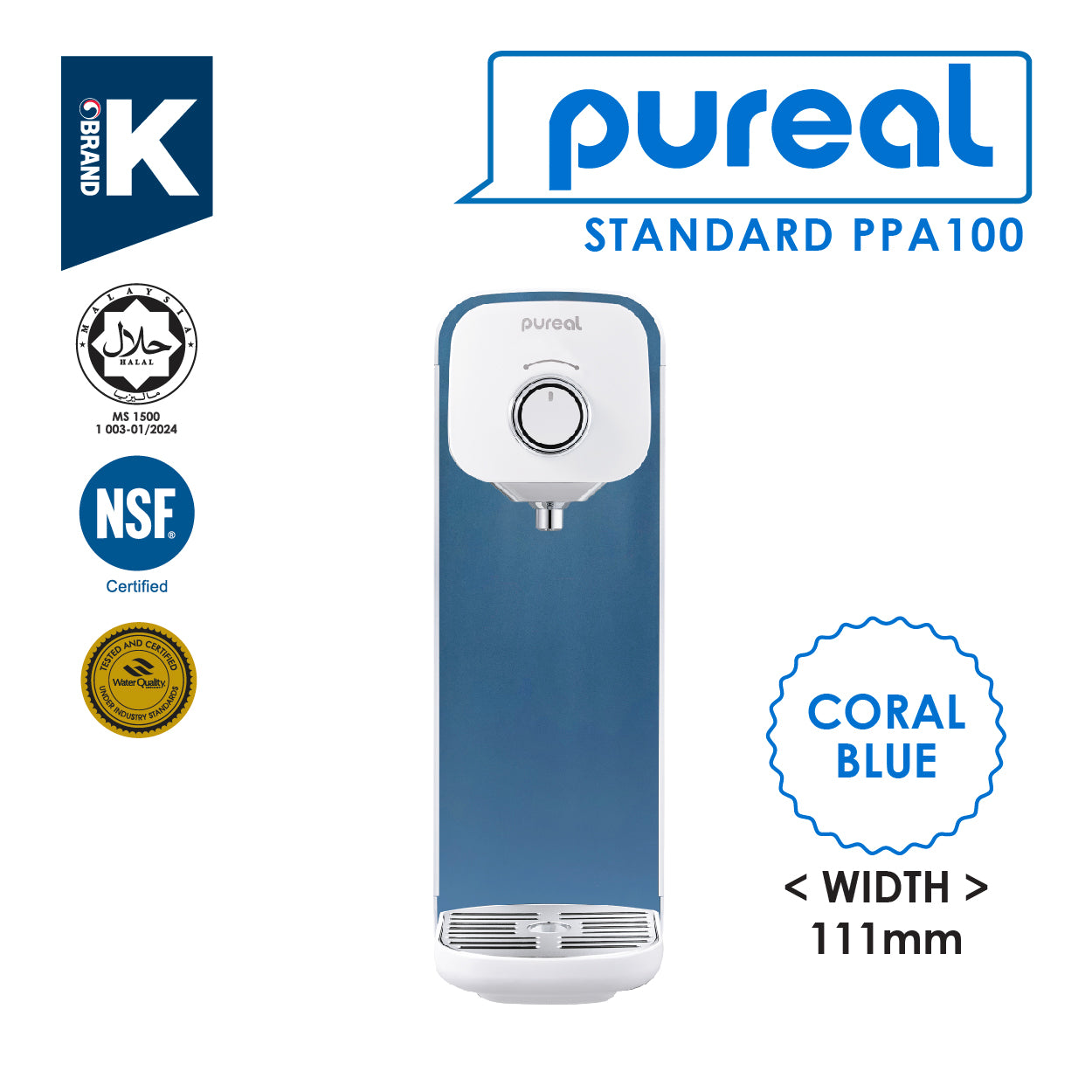 (JAKIM HALAL) Pureal Standard PPA100 Ambient Water Purifier System