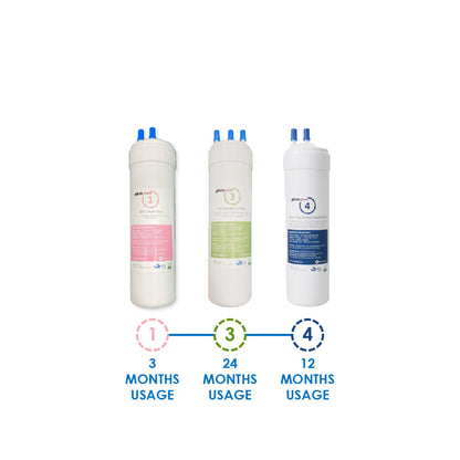 (JAKIM HALAL) Pureal Picogram 24cm DS RO80 Water Filter Cartridges 3pcs Set