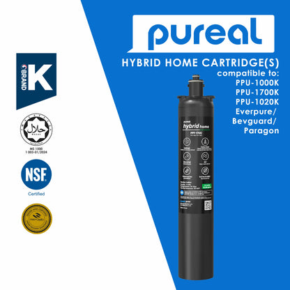 (Jakim HALAL) Pureal Hybrid Home PPU1700K Under Sink Water Filter 75,700 Litres, NSF 42 &amp; 372, Food Preparation