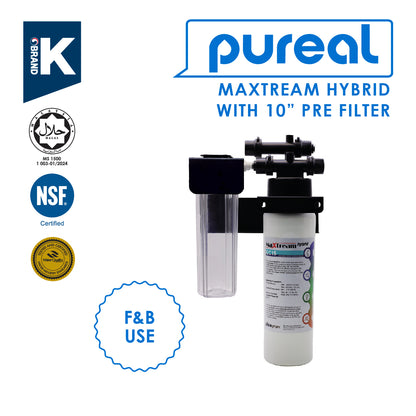 (JAKIM HALAL) Pureal Maxtream Hybrid Commercial  Water Purifier Filter Set with 10&quot; Pre-Filter