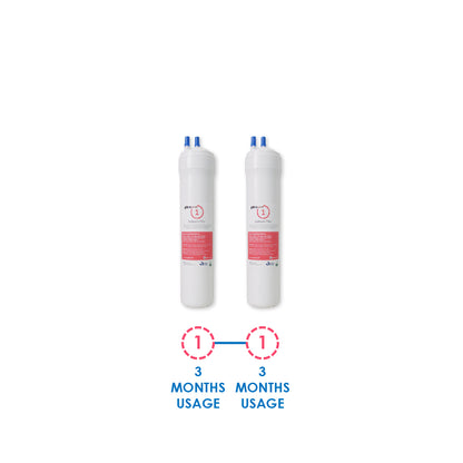 (JAKIM HALAL) Pureal Picogram 29cm Natural Sediment Water Filter Cartridge 3pc Set