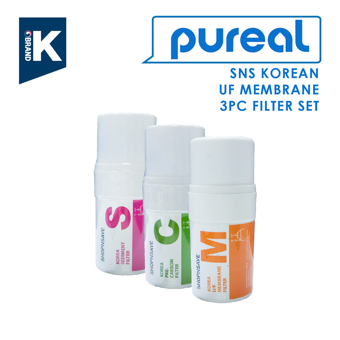 (JAKIM HALAL) Picogram 4" Water Filter Cartridge Compatible to SK, Cuckoo & OEM Water Purifier