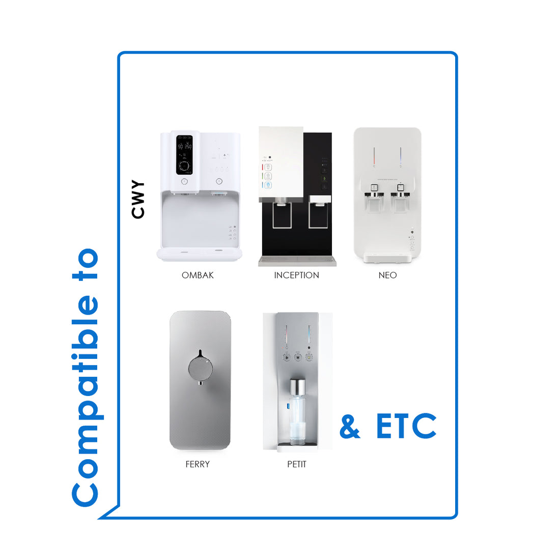 (JAKIM HALAL) Pureal Picogram 20cm DS NANO EP Water Filter Cartridges 6pcs compatible to coway/cuckoo