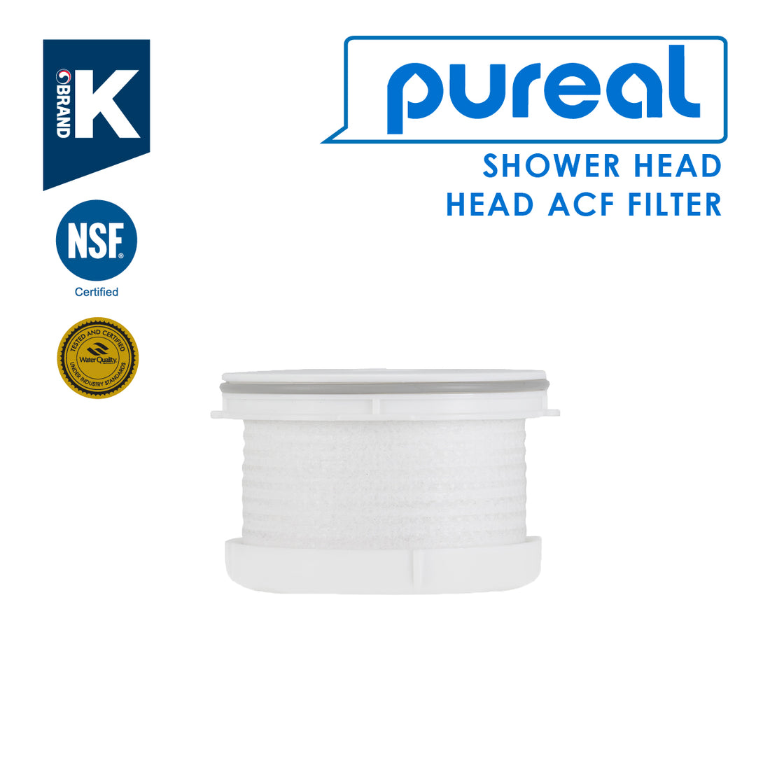 Pureal Travel Filter Shower Handle &amp; Head Cartridge Set