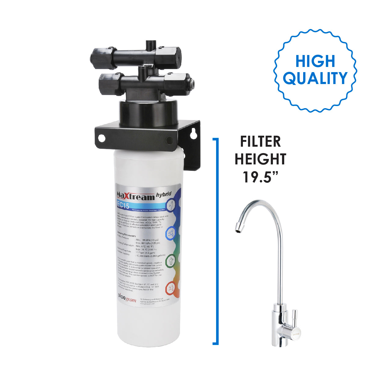 (JAKIM HALAL) Pureal Maxtream Hybrid Commercial Water Purifier Filter Set [1 Year Capacity]
