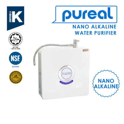 (JAKIM HALAL) Pureal Nano Alkaline Water Purifier - Remove Virus, Bacterial &amp; Lead