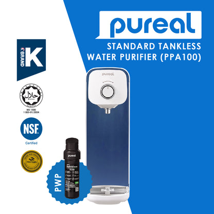 (PWP Hybrid Home PPU-1000K) Jakim Halal Certified | Premium Korea Pureal Tankless Water Purifier System PPA100