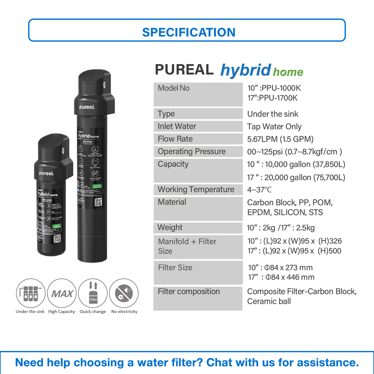 [FREE INSTALLATION](JAKIM HALAL)AIO Pureal Hot &amp; Hybrid Home Water Purifier + Ultra Membrane PLUS Filtration