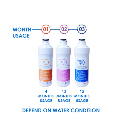 (JAKIM HALAL) Pureal PPU200 UnderSink Water Purifier | Removal for Chemicals, Heavy Metals &amp; Virus