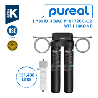 Pureal Hybrid Home Under Sink Water Filter PPU1720K-C2 suitable for Food &amp; Beverage Usage