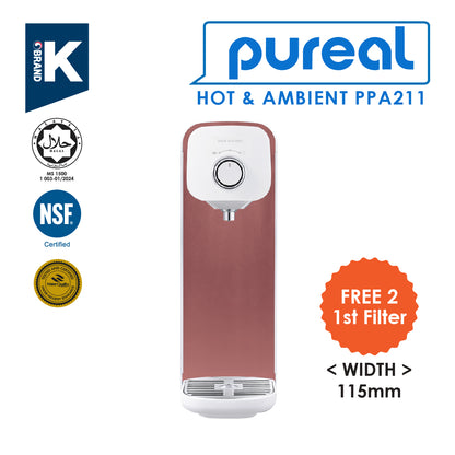 [FREE 2 1st FILTER until 30/4/25] (JAKIM HALAL) Pureal Hot &amp; Ambient Drinking Water Purifier System