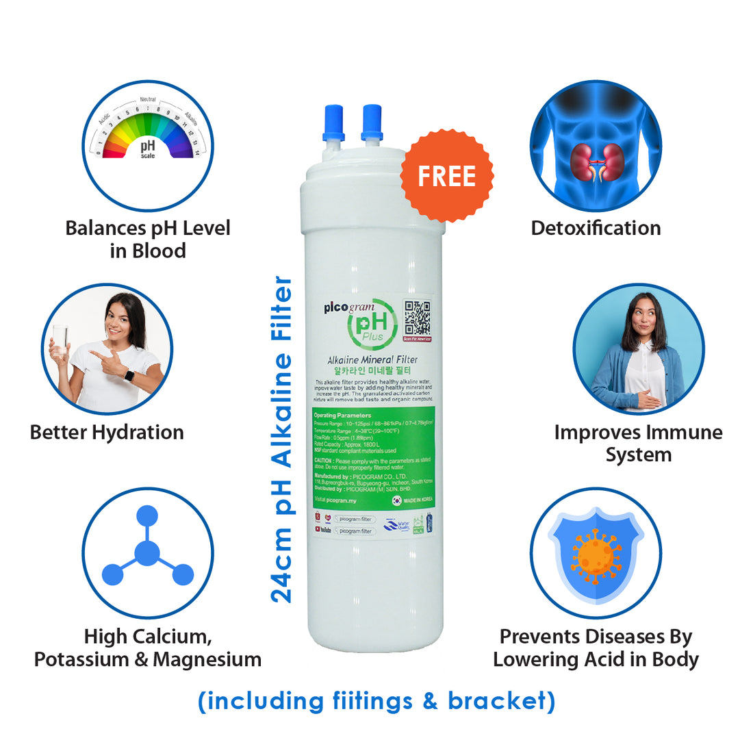 (JAKIM HALAL) Pureal PPU200 UnderSink Water Purifier | Removal for Chemicals, Heavy Metals &amp; Virus