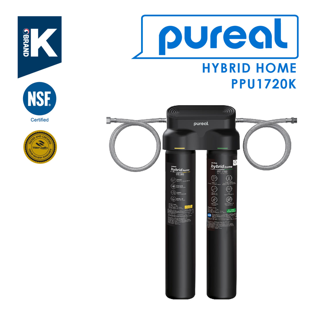 Pureal Hybrid Home Under Sink Water Filter PPU1720K suitable for Restaurant &amp; Hotel Usage