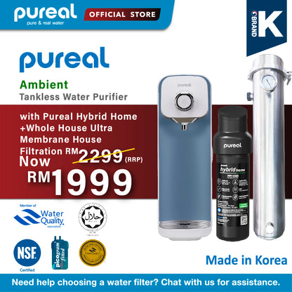 [FREE INSTALLATION] (JAKIM HALAL) AIO Pureal PPA100 &amp; Hybrid Home PPU-1000K + Ultra Membrane PLUS Filtration
