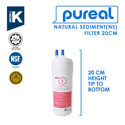 (JAKIM HALAL) Pureal Picogram 20cm Replacement Filter Water Filter compatible to coway/cuckoo
