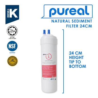 (JAKIM HALAL) Pureal Picogram 24cm Replacement Filter Water Filter compatible to coway/midea
