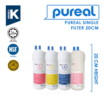 (JAKIM HALAL) Pureal Picogram 20cm Replacement Filter Water Filter compatible to coway/cuckoo