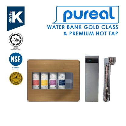 (JAKIM HALAL) Pureal Nano Alkaline Water Bank with Instant Hot Tap