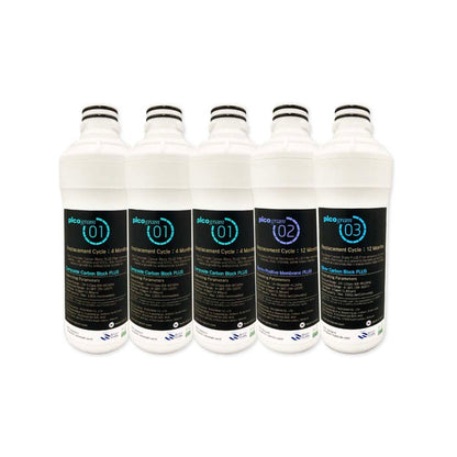 Pureal PPA300 Premium Replacement Filter 1 Year Set (5 Pieces / Set)