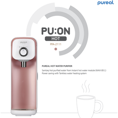 (FREE Undersink System) Pureal Hot &amp; Ambient Tankless Pureal Water Purifier Water Dispenser, Every drop is fresh &amp; healthy water!