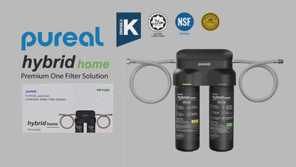 (JAKIM HALAL) Pureal Hybrid Home PPU1020K UnderSink Water Filter 38,000L, Food Preparation, Boiler, Coffee machine