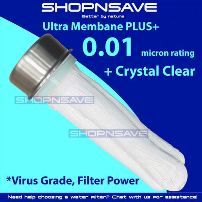 (FREE Installation) Pureal PPA100 &amp; Hybrid Home Water Purifier + Advanced Wholehouse Ultra Membrane PLUS Filtration System - Featuring PVDF Technology with 0.01 Micron Superior Clarity Rating